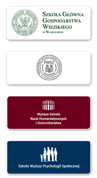 Referencje uczelni: SGGW, PWSZ w Jarosławiu, Wyższa Szkoła Nauk Humanistycznych i Dziennikarstwa, SWPS